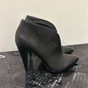 Fergie black booties.